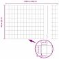 Preview: Euro-Zaun mit 11 U-Posten Grau 0,6x25 m Stahl