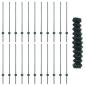 Preview: Kettenzaun mit 22 U-Pfosten Grün 1x25 m Stahl