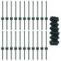 Preview: Drahtzaun mit 22 U-Posts Grün 0.4x25 m Stahl
