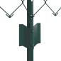 Preview: Drahtzaun mit 22 U-Posts Grün 0.4x25 m Stahl