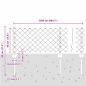 Preview: Drahtzaun mit 22 U-Posts Grün 0.4x25 m Stahl