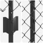 Preview: Drahtzaun mit 20 U-Posts grau 1,6x10 m Stahl