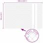 Preview: Kettenzaun mit 20 U-Posten Grau 1x10 m Stahl