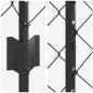 Preview: Kettenzaun mit 20 U-Posten Grau 1x10 m Stahl