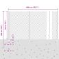 Preview: Kettengliedzaun mit 20 U-Posten Grau 1,6x10 m Stahl