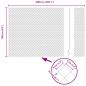 Preview: Kettengliedzaun mit 20 U-Posten Grau 1,6x10 m Stahl