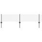 Preview: Kettenzaun mit 22 U-Posten Grau 0,4x25 m Stahl