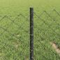 Preview: Kettengliedzaun mit 22 U-Posten Grau 0,4x25 m Stahl