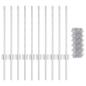 Preview: Kettenzaun mit 10 U-Posts Silber 0.6x10 m Stahl