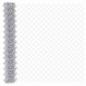 Preview: Kettenschlosszaun mit 20 U-Posten Silber 1,5x10 m Stahl