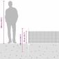 Preview: Geschweißter Drahtzaun mit 22 U-Pfosten grau 0.5x50 m Stahl