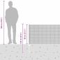 Preview: Geschweißter Drahtzaun mit 22 U-Posten Grau 0,8x50 m Stahl