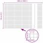 Preview: Geschweißter Drahtzaun mit 44 U-Posts Grau 1,2x50 m Stahl