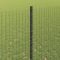 Preview: Schweißdrahtzaun mit 44 U-Pfosten Grau 1.4x50 m Stahl
