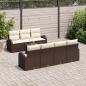 Preview: Gartensofa-set 8 stk. Braun Poly-Rattan