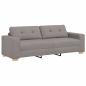 Preview: 2-teiliges Sofa Set mit Kissen aus taupe Stoff