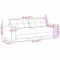 Preview: 2-teiliges Sofa Set mit Kissen aus taupe Stoff