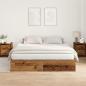 Preview: Stauraum-Bettgestell Altholz 200x200 cm