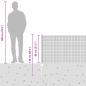 Preview: Schweißdrahtzaun mit 22 U-Posts Grau 0.8x50 m Stahl