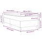 Preview: Boxspringbett Dunkelgrau und Weiß 90 x 200 cm Cordstoff