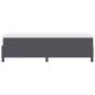 Preview: Boxspringbett Dunkelgrau und Weiß 90 x 200 cm Cordstoff