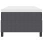Preview: Boxspringbett Dunkelgrau und Weiß 90 x 200 cm Cordstoff