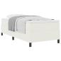 Preview: Boxspringbett mit Matratze Creme 90x200 cm Cord-Stoff