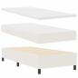 Preview: Boxspringbett mit Matratze Creme 90x200 cm Cord-Stoff