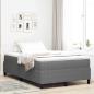 Preview: ARDEBO.de - Boxspringbett mit Matratze Hellgrau 120x200 cm Cordstoff