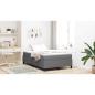 Preview: Boxspringbett mit Matratze Hellgrau 120x200 cm Cordstoff