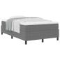Preview: Boxspringbett mit Matratze Hellgrau 120x200 cm Cordstoff