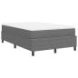 Preview: Boxspringbett mit Matratze Hellgrau 120x200 cm Cordstoff