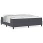 Preview: Boxspringbett mit Matratze Dunkelgrau 200x200 cm Cordstoff