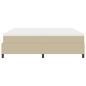 Preview: Boxspringbett mit Matratze Hellgrün Grau 200x200 cm Cordstoff