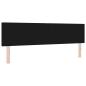 Preview: LED Kopfteil mit Knopfheftung Schwarz 90 cm Stoff