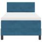 Preview: Boxspringbett mit Matratze Dunkelblau 100x200 cm Samt