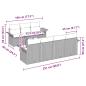 Preview: 8-teiliges Garten Sofa Set mit Kissen Braun Poly Rattan