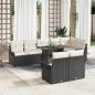 Preview: ARDEBO.de - Gartensofa-set 9 stk. Schwarz Poly-Rattan