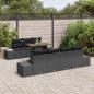 Preview: 8-teiliges Garten-Sofa-Set mit Kissen Schwarz Poly-Rattan