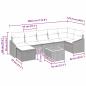 Preview: Gartensofa-set 8 Stk. Schwarz Poly-Rattan