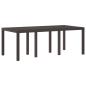 Preview: 9-teiliges Garten-Essgruppen-Set Braun Poly Rattan