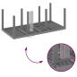 Preview: Garten Essgruppe 9 pcs Hellgrau Polypropylen