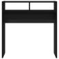 Preview: Schwarzer Eichen Konsolentisch - 78x30x80 cm - Aus Holzwerkstoff