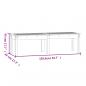 Preview: Gartenbank 2-Sitzer 159,5x44x45 cm Massivholz Kiefer
