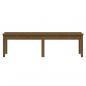 Preview: Gartenbank 2-Sitzer Honigbraun 159,5x44x45 cm Massivholz Kiefer
