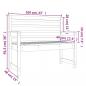 Preview: Gartenbank Grau 109x48x91,5 cm Massivholz Kiefer
