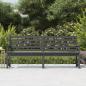 Preview: ARDEBO.de - Gartenbank Grau 203,5x48x91,5 cm Massivholz Kiefer
