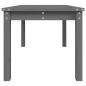 Preview: Gartentisch Grau 82,5x50,5x45 cm Massivholz Kiefer