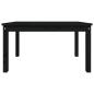 Preview: Gartentisch Schwarz 82,5x50,5x45 cm Massivholz Kiefer