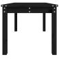 Preview: Gartentisch Schwarz 82,5x50,5x45 cm Massivholz Kiefer
